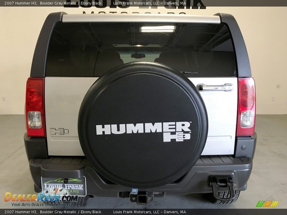 2007 Hummer H3 Boulder Gray Metallic / Ebony Black Photo #8