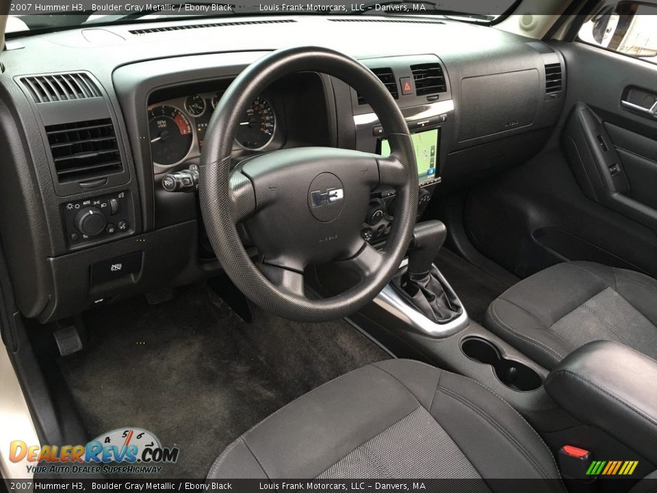2007 Hummer H3 Boulder Gray Metallic / Ebony Black Photo #9