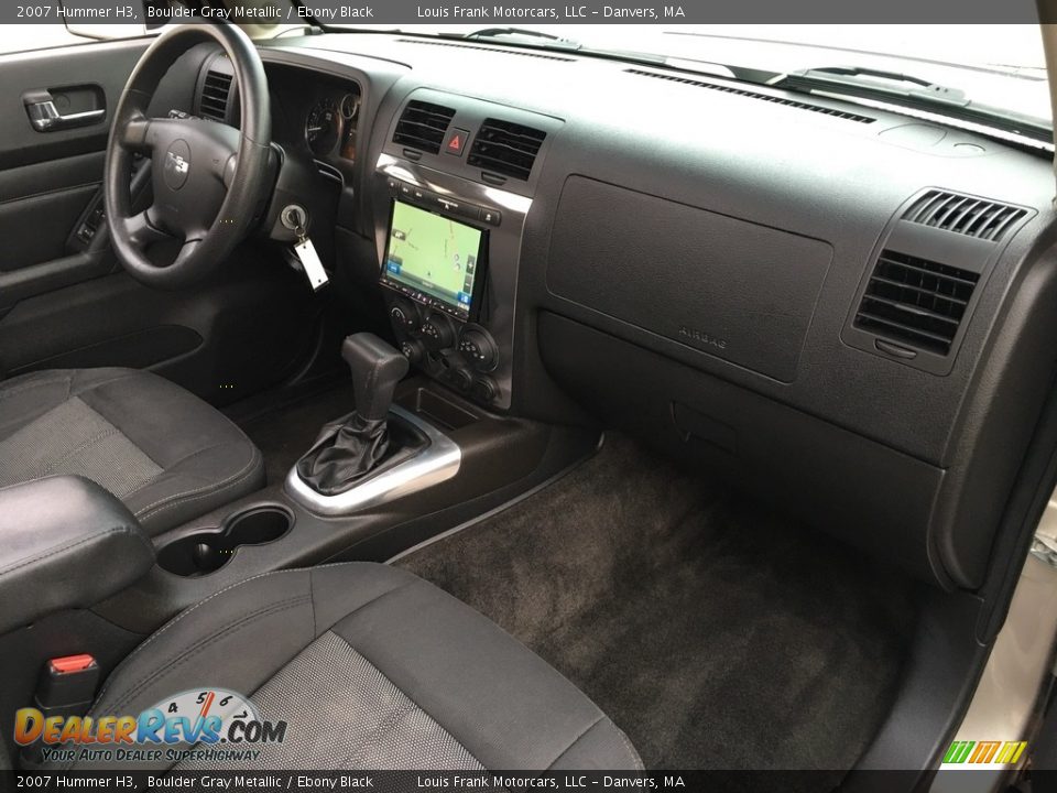 2007 Hummer H3 Boulder Gray Metallic / Ebony Black Photo #11