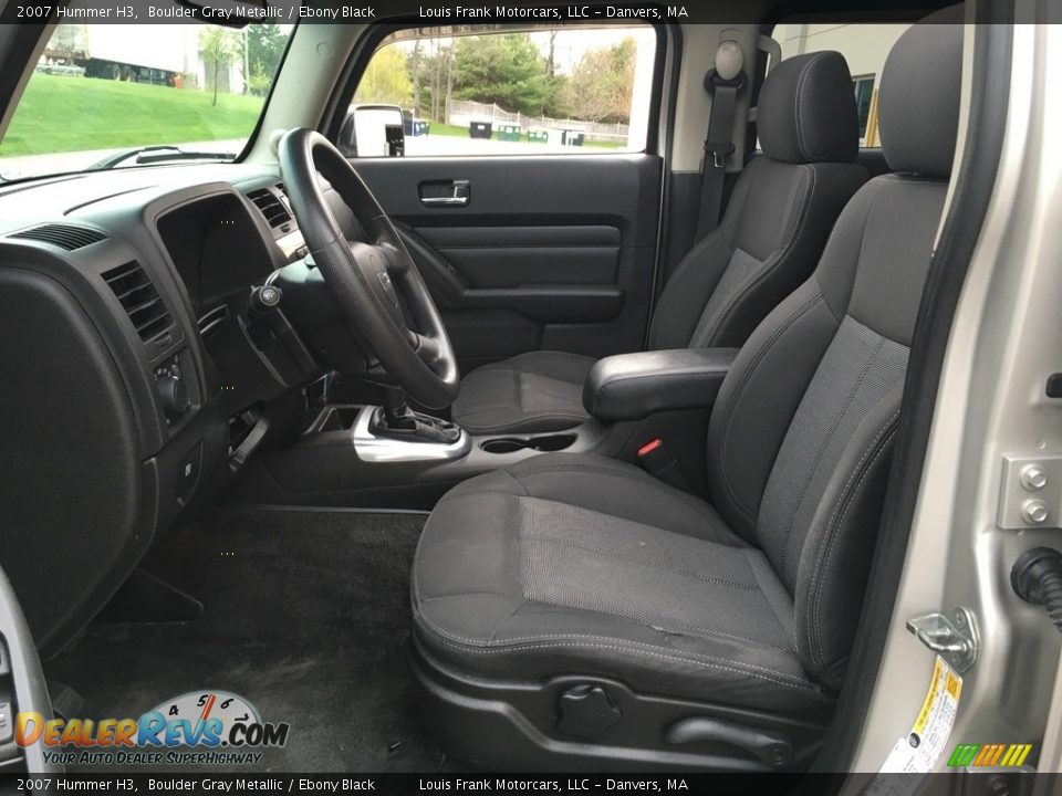 2007 Hummer H3 Boulder Gray Metallic / Ebony Black Photo #12