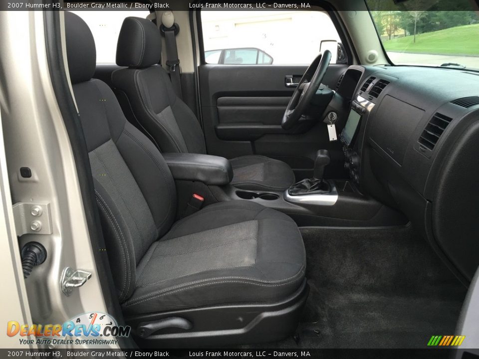 2007 Hummer H3 Boulder Gray Metallic / Ebony Black Photo #13