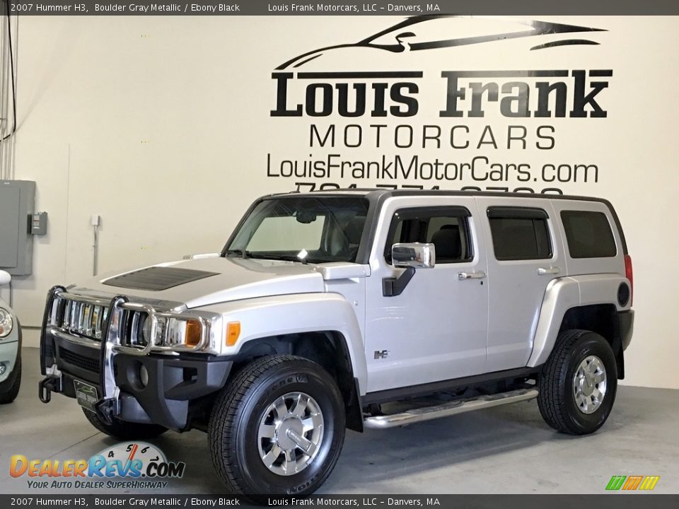 2007 Hummer H3 Boulder Gray Metallic / Ebony Black Photo #16