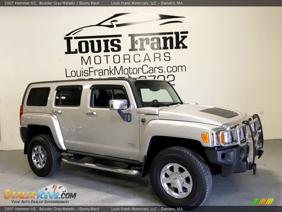 2007 Hummer H3 Boulder Gray Metallic / Ebony Black Photo #17