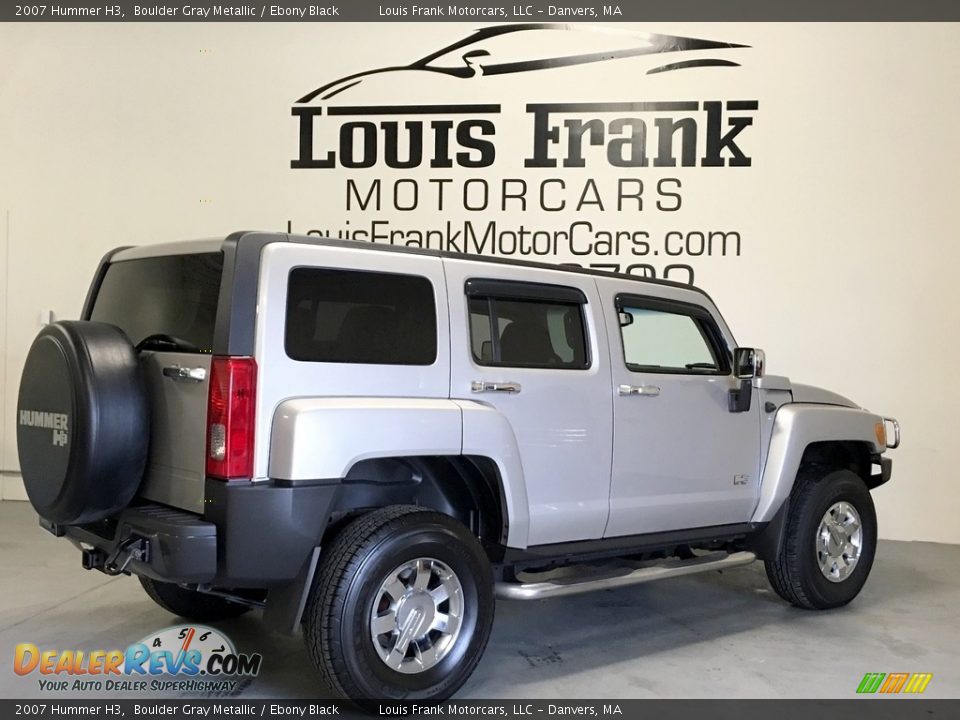2007 Hummer H3 Boulder Gray Metallic / Ebony Black Photo #19