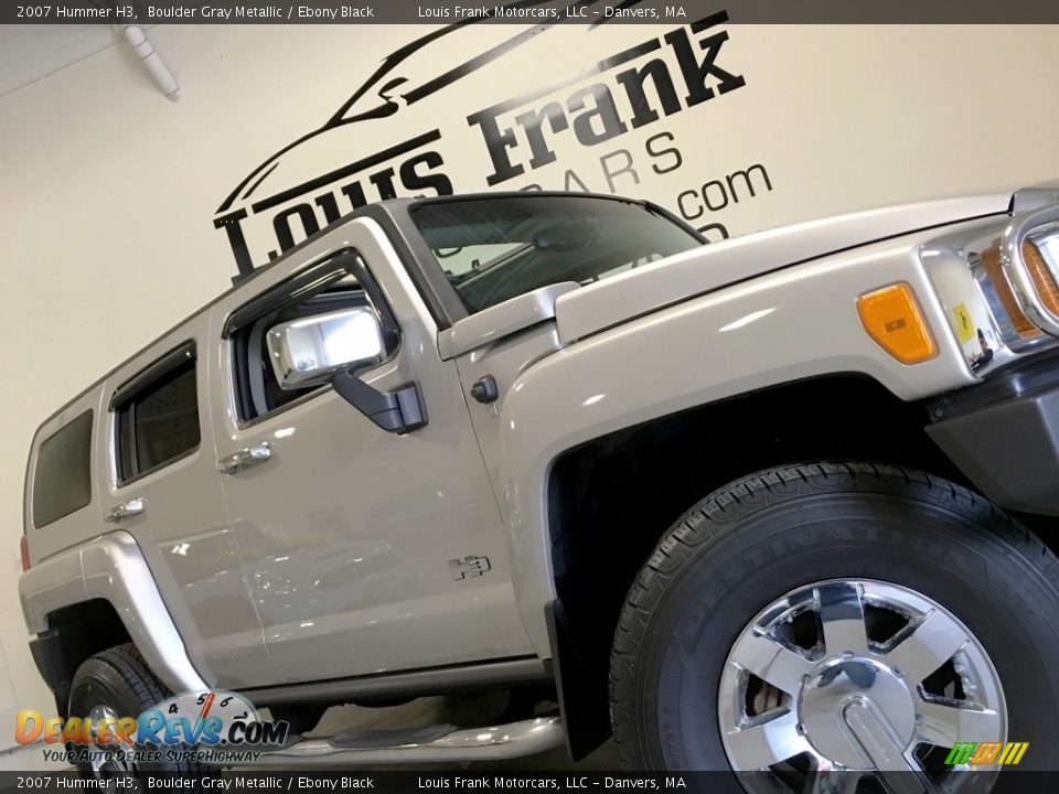 2007 Hummer H3 Boulder Gray Metallic / Ebony Black Photo #22