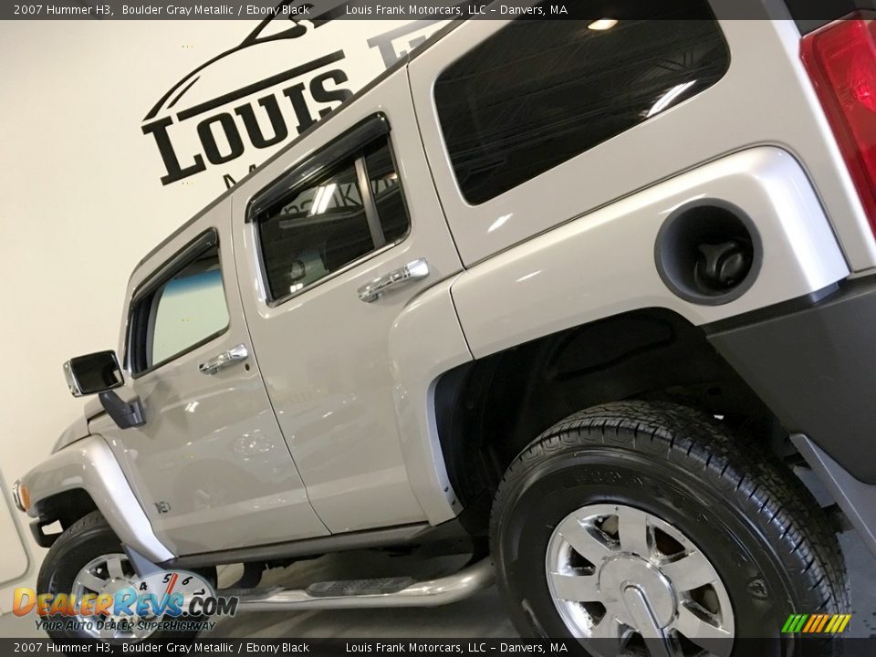 2007 Hummer H3 Boulder Gray Metallic / Ebony Black Photo #23