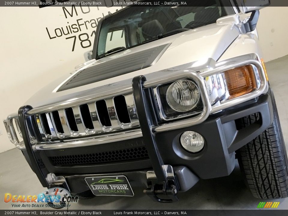 2007 Hummer H3 Boulder Gray Metallic / Ebony Black Photo #24