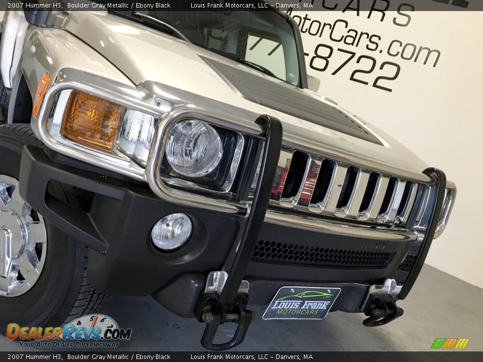 2007 Hummer H3 Boulder Gray Metallic / Ebony Black Photo #26