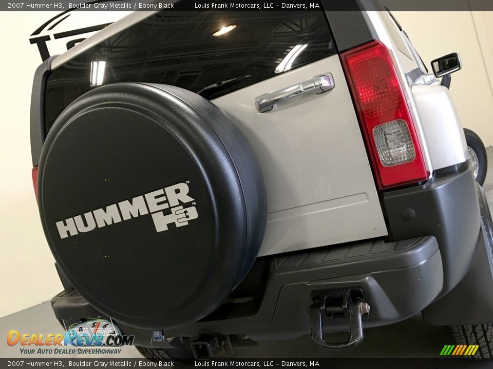 2007 Hummer H3 Boulder Gray Metallic / Ebony Black Photo #27