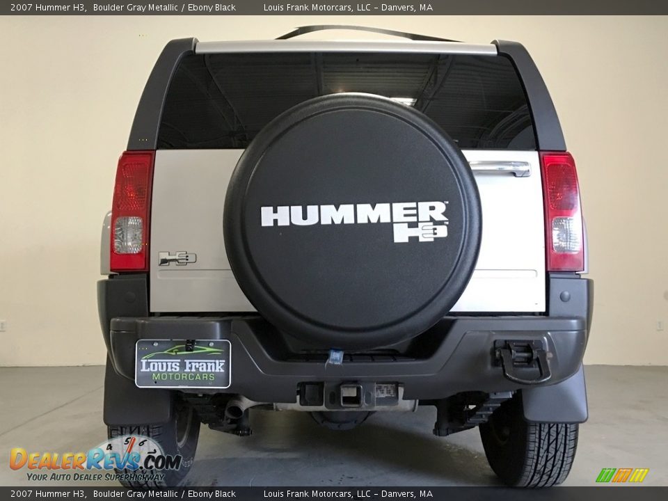 2007 Hummer H3 Boulder Gray Metallic / Ebony Black Photo #28