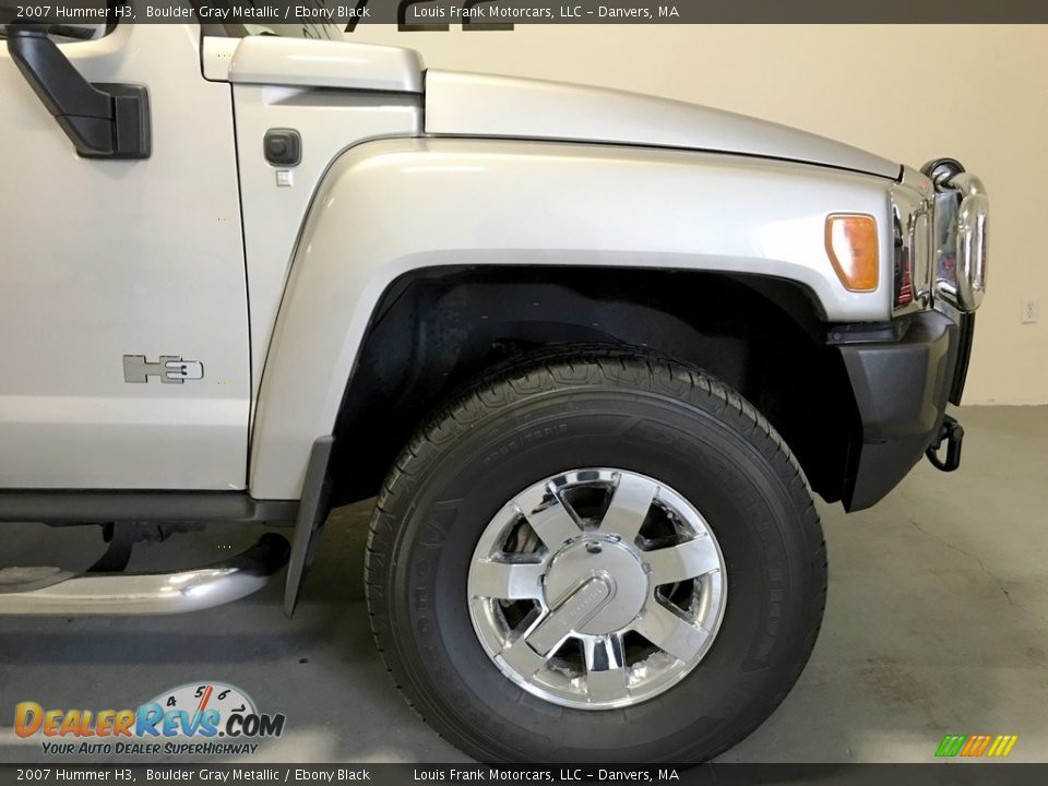 2007 Hummer H3 Boulder Gray Metallic / Ebony Black Photo #31