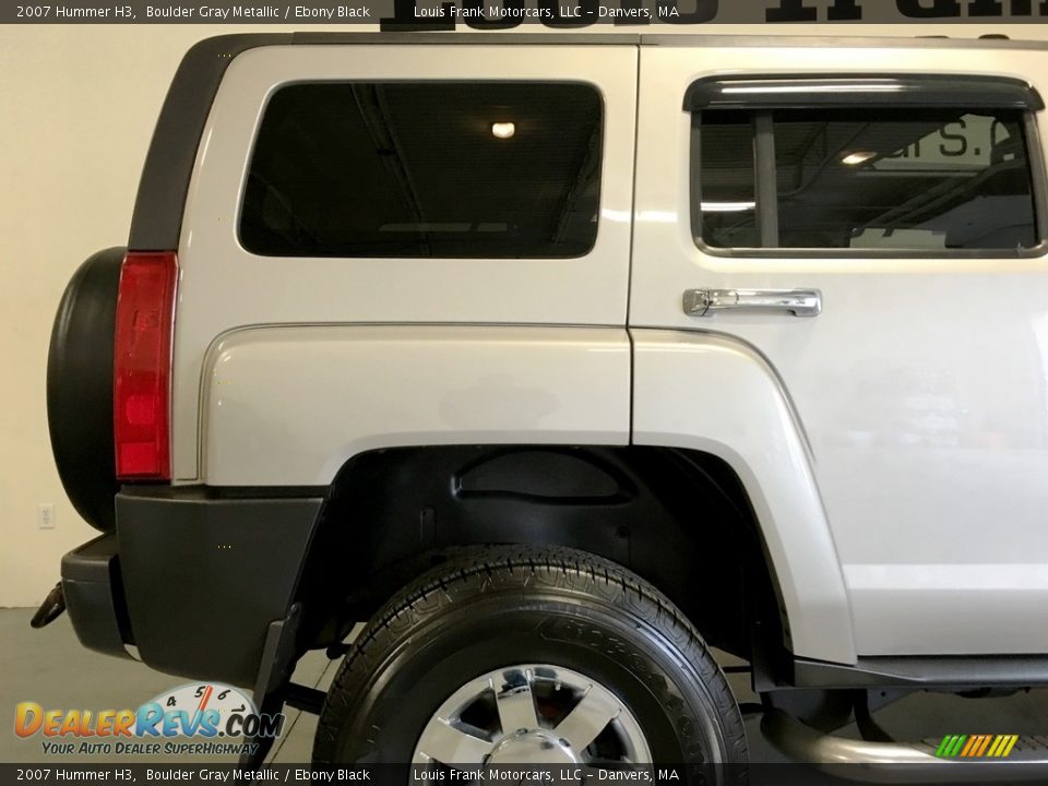 2007 Hummer H3 Boulder Gray Metallic / Ebony Black Photo #35