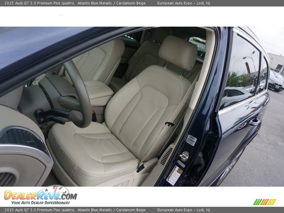 2015 Audi Q7 3.0 Premium Plus quattro Atlantis Blue Metallic / Cardamom Beige Photo #5