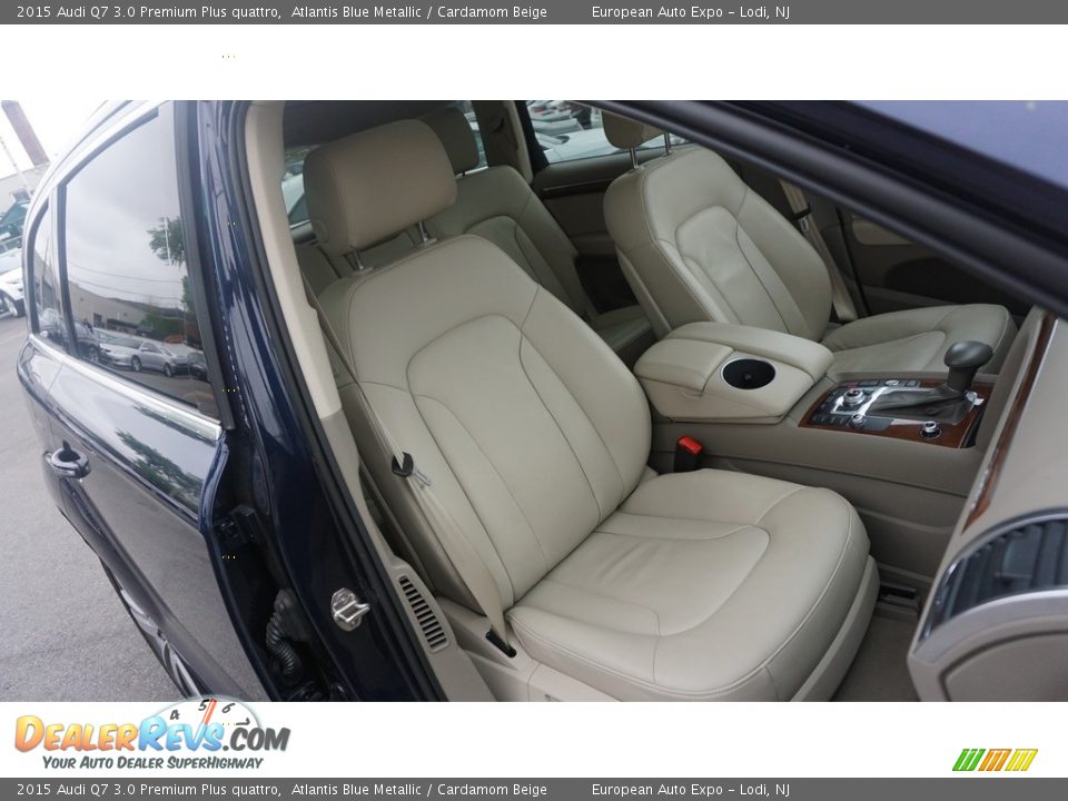 2015 Audi Q7 3.0 Premium Plus quattro Atlantis Blue Metallic / Cardamom Beige Photo #6