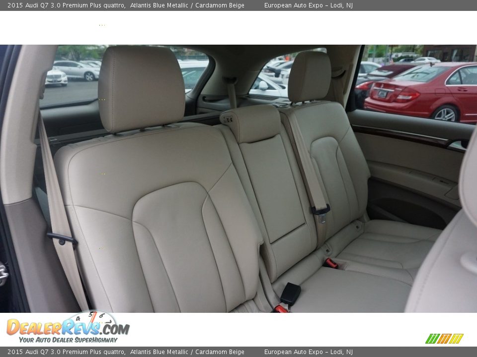 2015 Audi Q7 3.0 Premium Plus quattro Atlantis Blue Metallic / Cardamom Beige Photo #7