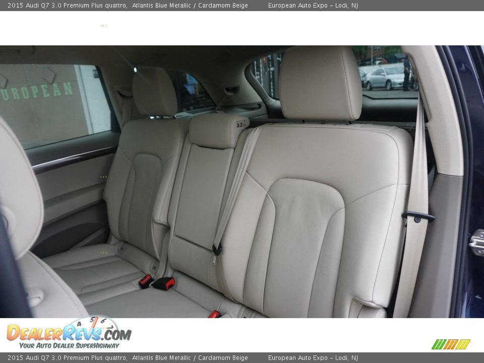 2015 Audi Q7 3.0 Premium Plus quattro Atlantis Blue Metallic / Cardamom Beige Photo #8