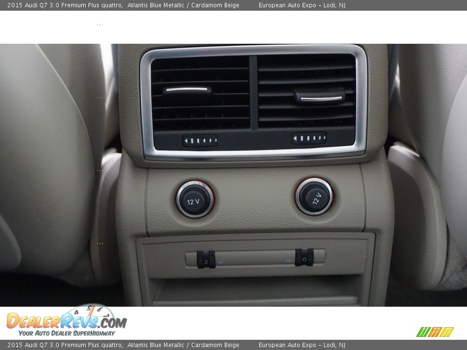 2015 Audi Q7 3.0 Premium Plus quattro Atlantis Blue Metallic / Cardamom Beige Photo #13