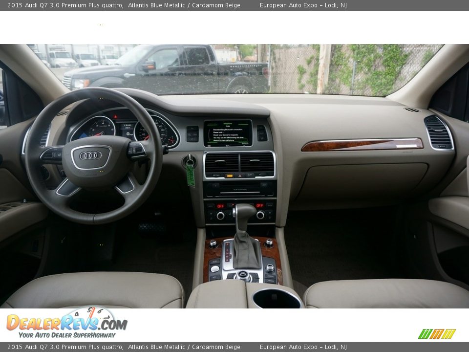 2015 Audi Q7 3.0 Premium Plus quattro Atlantis Blue Metallic / Cardamom Beige Photo #14