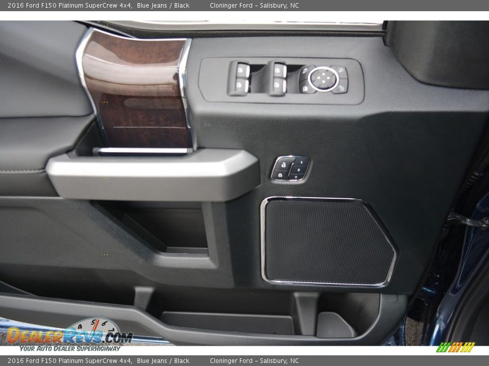 2016 Ford F150 Platinum SuperCrew 4x4 Blue Jeans / Black Photo #5