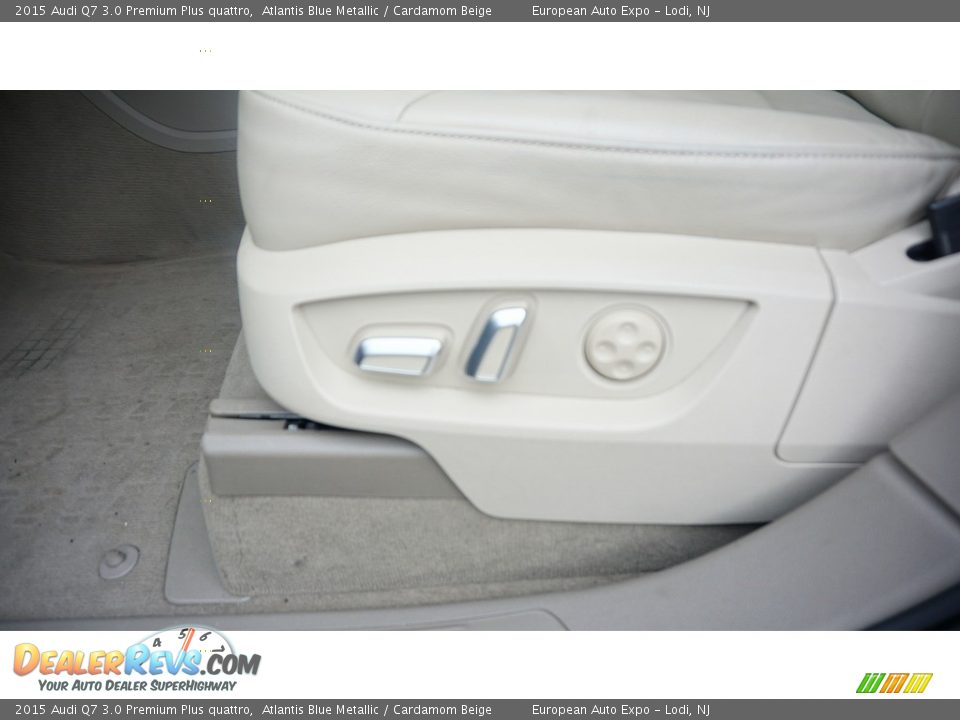 2015 Audi Q7 3.0 Premium Plus quattro Atlantis Blue Metallic / Cardamom Beige Photo #15