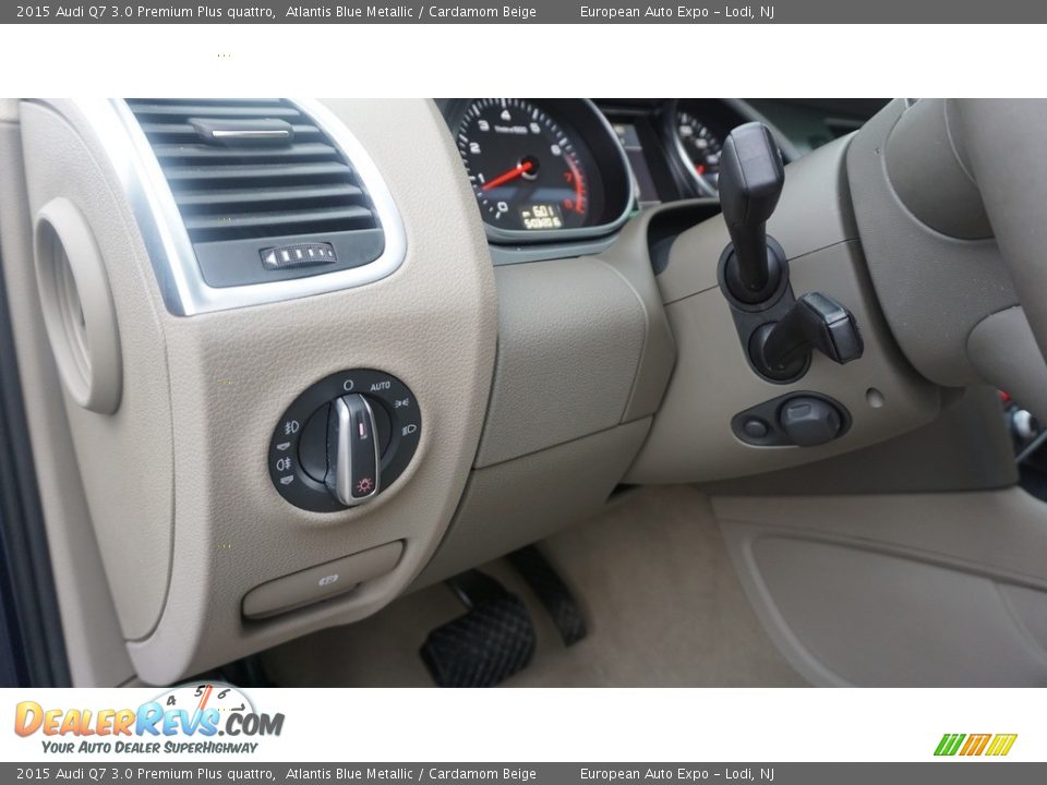 2015 Audi Q7 3.0 Premium Plus quattro Atlantis Blue Metallic / Cardamom Beige Photo #17