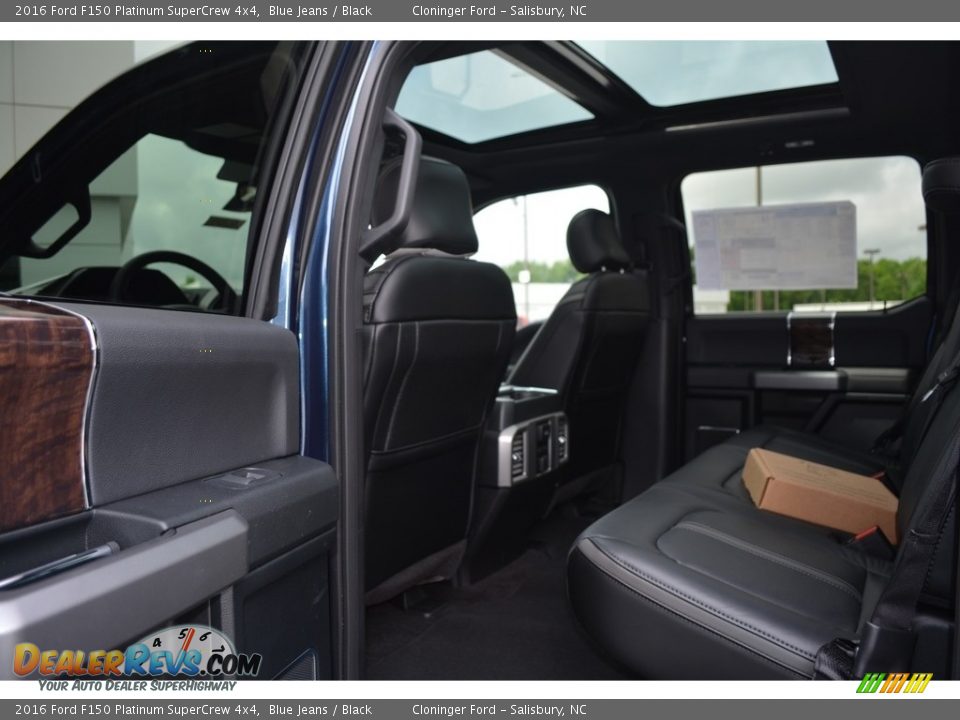 2016 Ford F150 Platinum SuperCrew 4x4 Blue Jeans / Black Photo #9