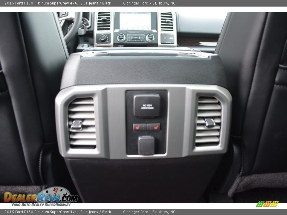 2016 Ford F150 Platinum SuperCrew 4x4 Blue Jeans / Black Photo #10