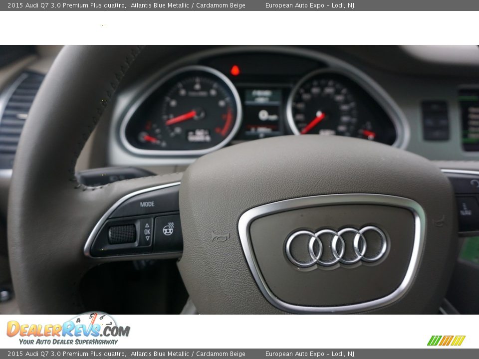 2015 Audi Q7 3.0 Premium Plus quattro Atlantis Blue Metallic / Cardamom Beige Photo #19