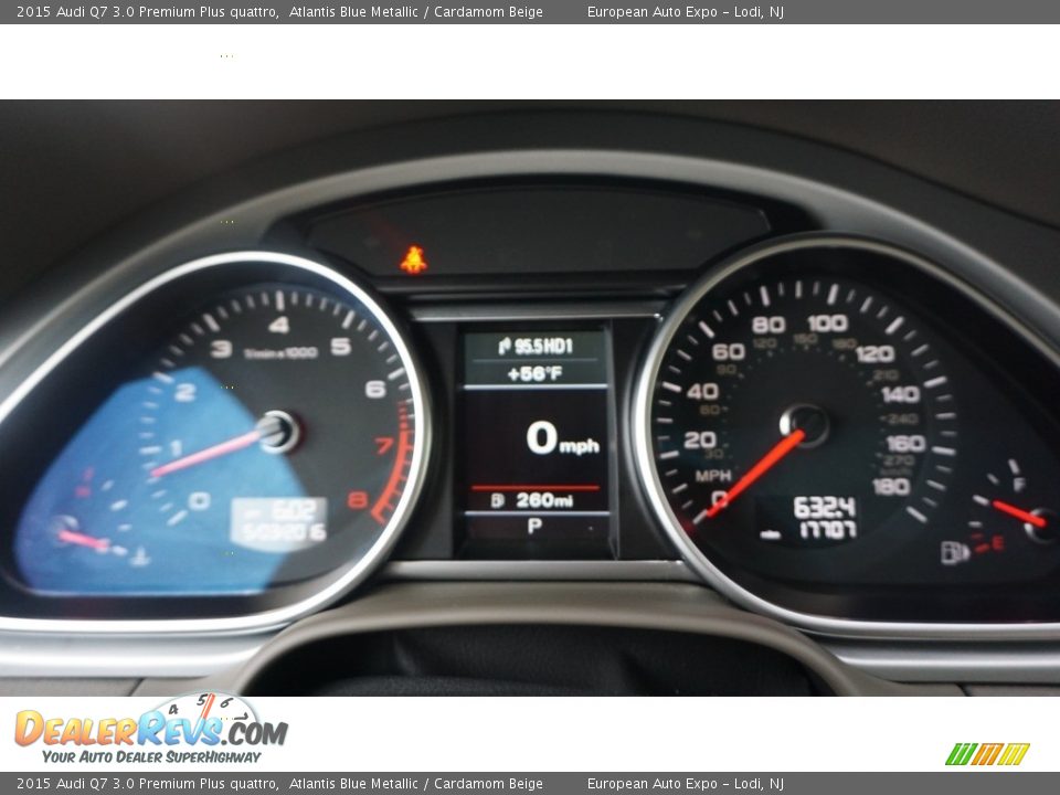 2015 Audi Q7 3.0 Premium Plus quattro Atlantis Blue Metallic / Cardamom Beige Photo #20