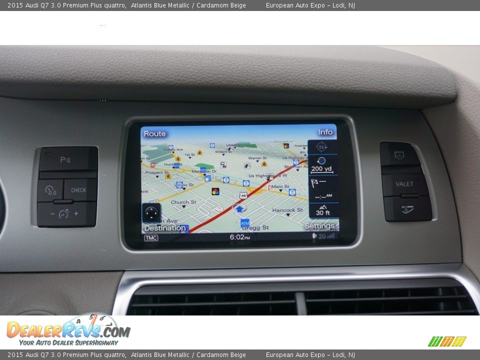 2015 Audi Q7 3.0 Premium Plus quattro Atlantis Blue Metallic / Cardamom Beige Photo #22