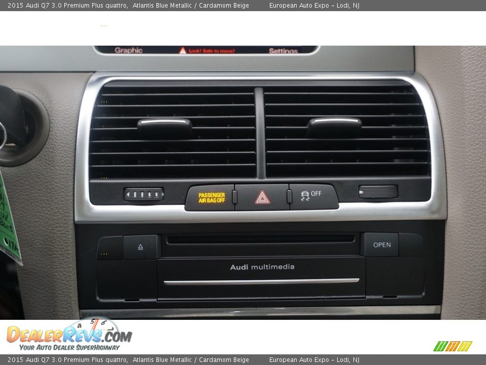 2015 Audi Q7 3.0 Premium Plus quattro Atlantis Blue Metallic / Cardamom Beige Photo #24
