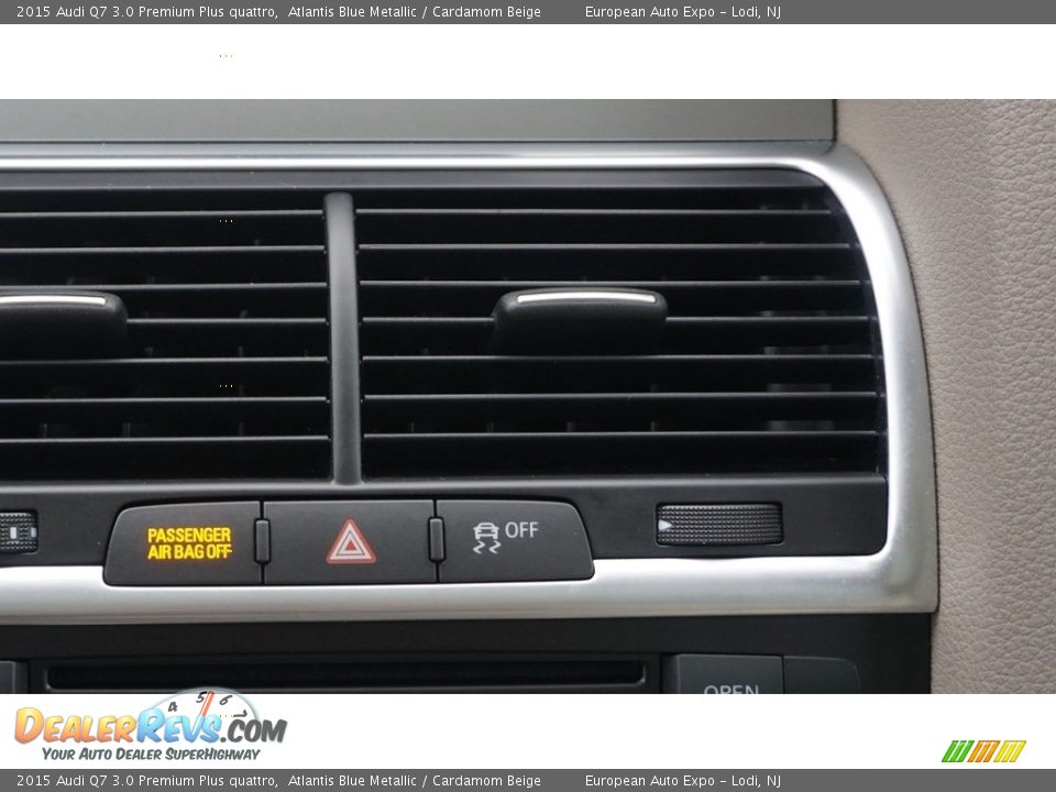 2015 Audi Q7 3.0 Premium Plus quattro Atlantis Blue Metallic / Cardamom Beige Photo #25