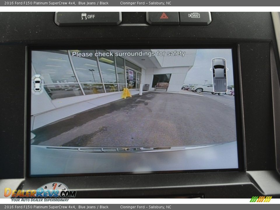 2016 Ford F150 Platinum SuperCrew 4x4 Blue Jeans / Black Photo #17
