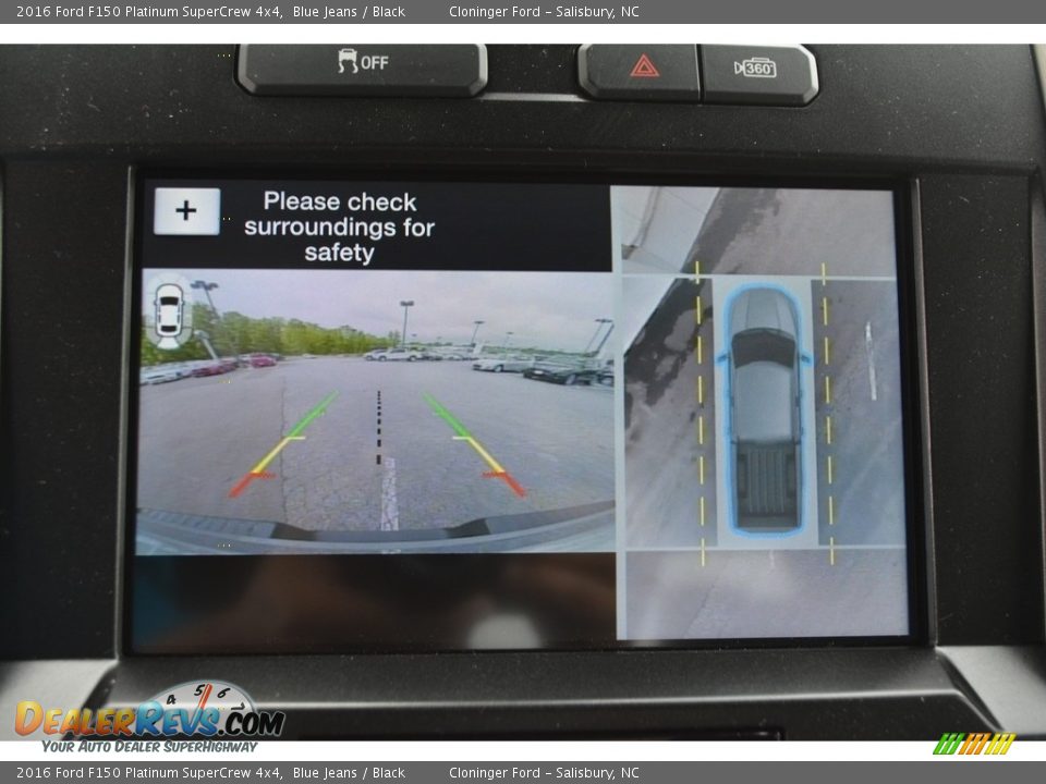 2016 Ford F150 Platinum SuperCrew 4x4 Blue Jeans / Black Photo #18