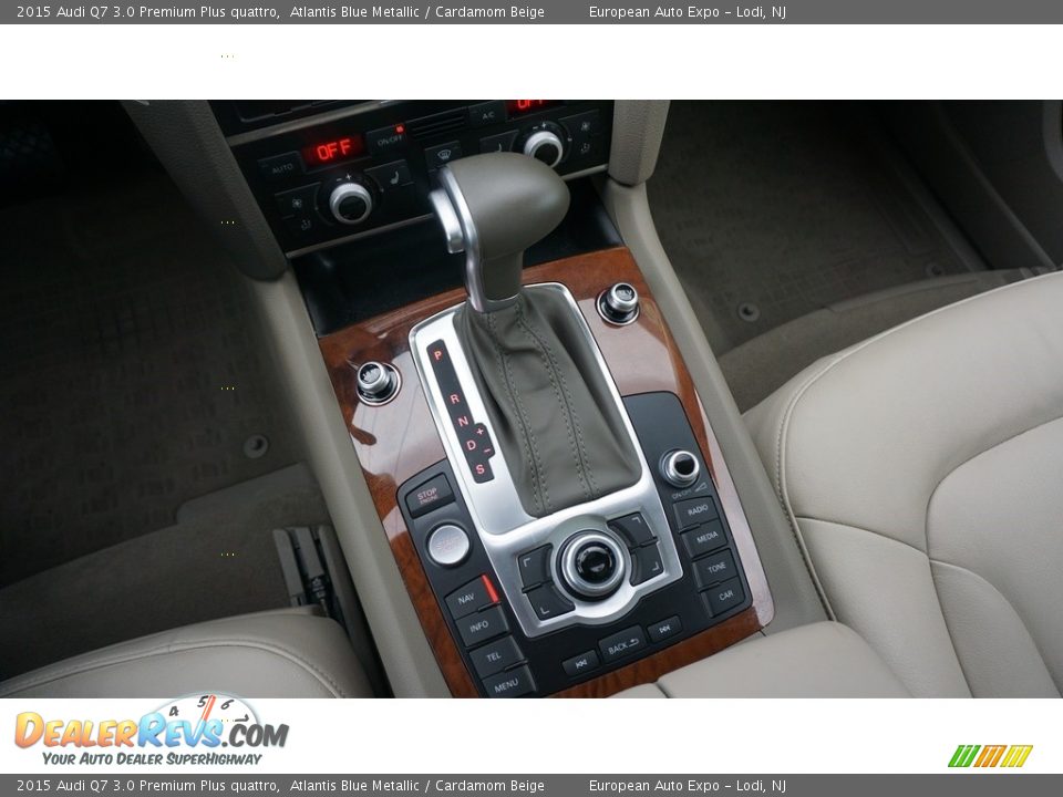 2015 Audi Q7 3.0 Premium Plus quattro Atlantis Blue Metallic / Cardamom Beige Photo #27