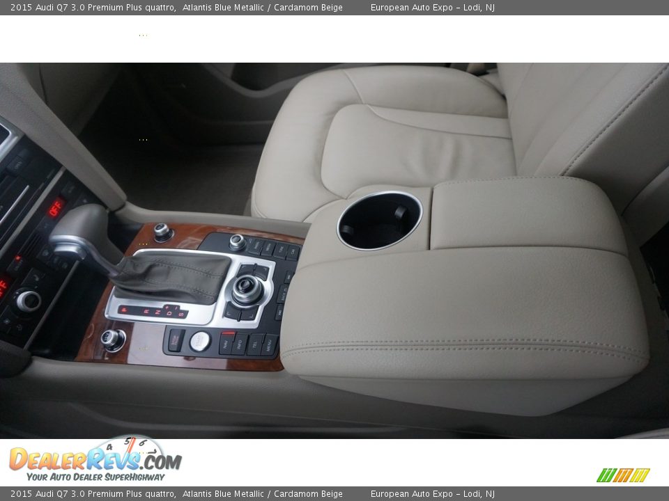 2015 Audi Q7 3.0 Premium Plus quattro Atlantis Blue Metallic / Cardamom Beige Photo #28