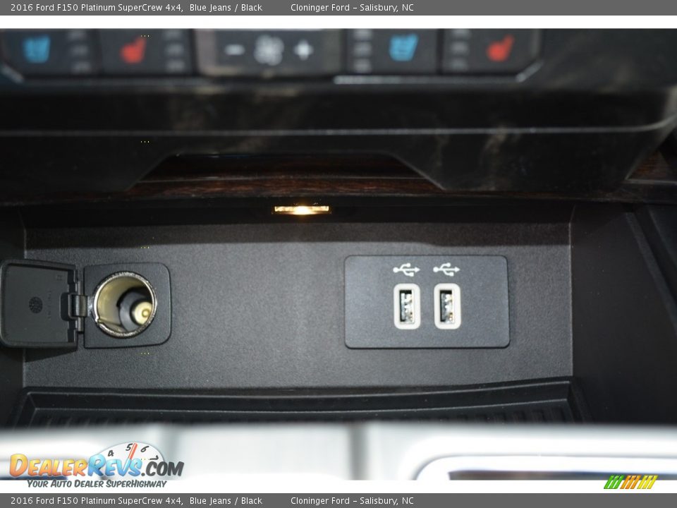 2016 Ford F150 Platinum SuperCrew 4x4 Blue Jeans / Black Photo #20