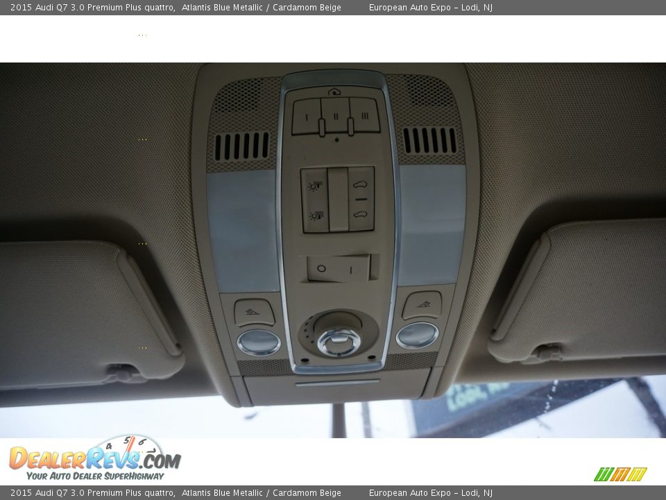 2015 Audi Q7 3.0 Premium Plus quattro Atlantis Blue Metallic / Cardamom Beige Photo #29