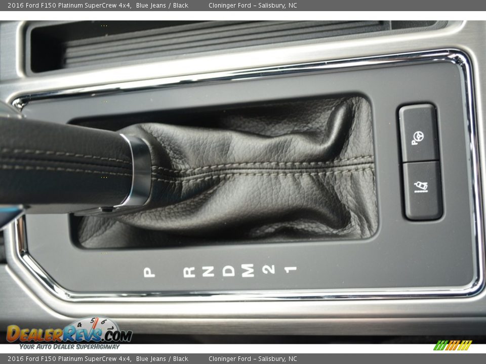 2016 Ford F150 Platinum SuperCrew 4x4 Blue Jeans / Black Photo #21