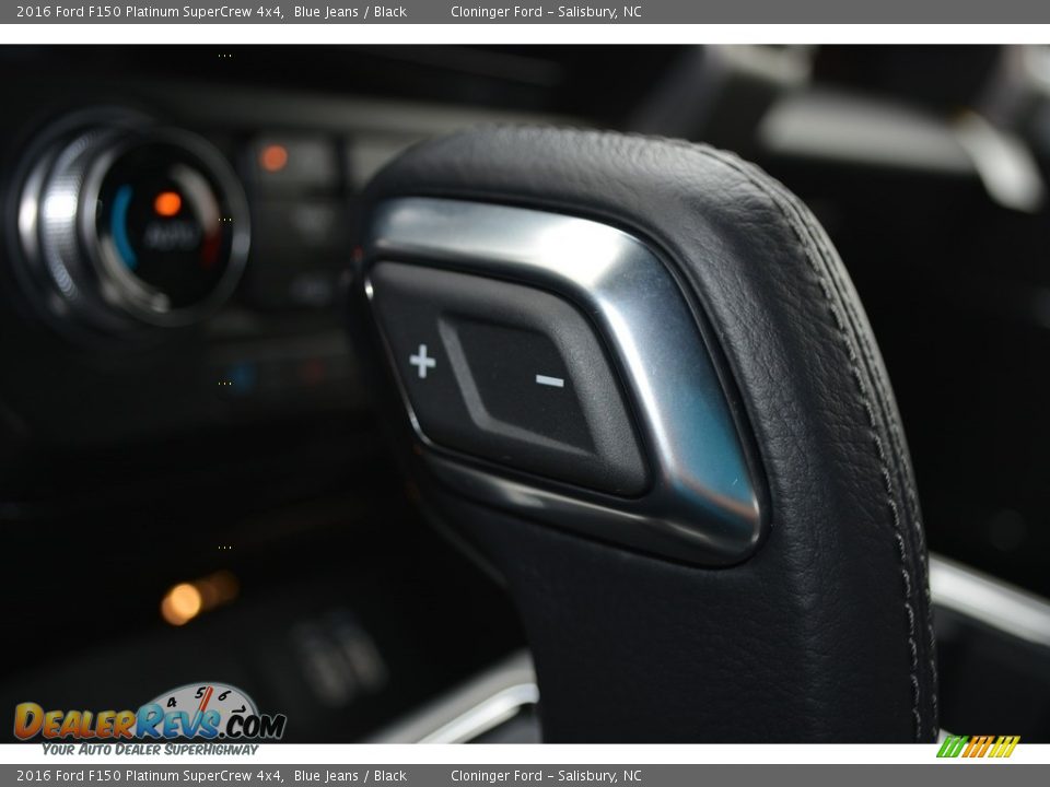 2016 Ford F150 Platinum SuperCrew 4x4 Blue Jeans / Black Photo #22