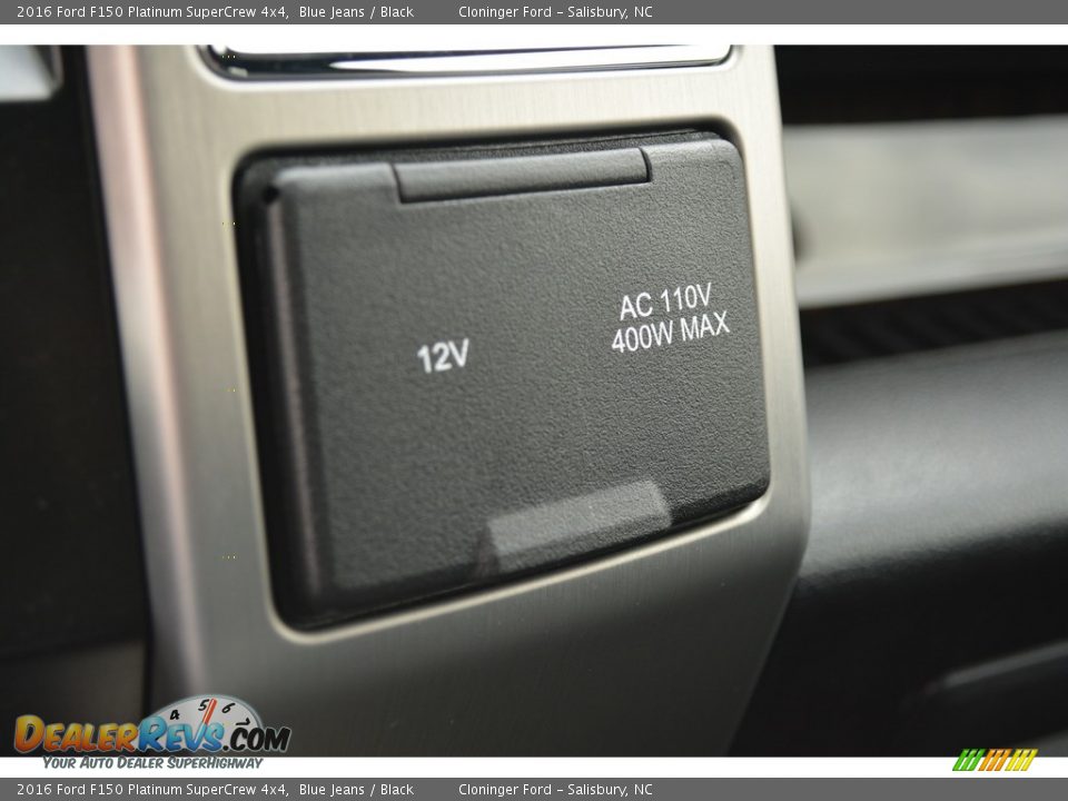 2016 Ford F150 Platinum SuperCrew 4x4 Blue Jeans / Black Photo #24