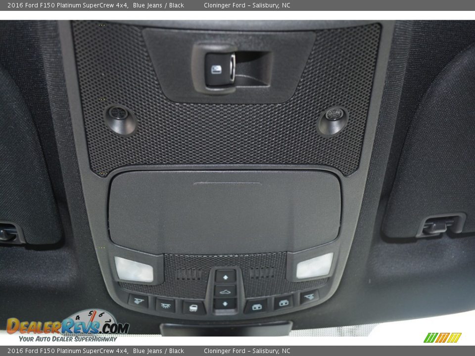2016 Ford F150 Platinum SuperCrew 4x4 Blue Jeans / Black Photo #25