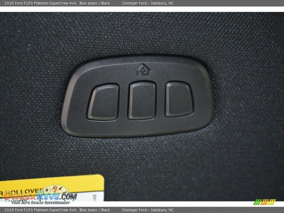 2016 Ford F150 Platinum SuperCrew 4x4 Blue Jeans / Black Photo #26