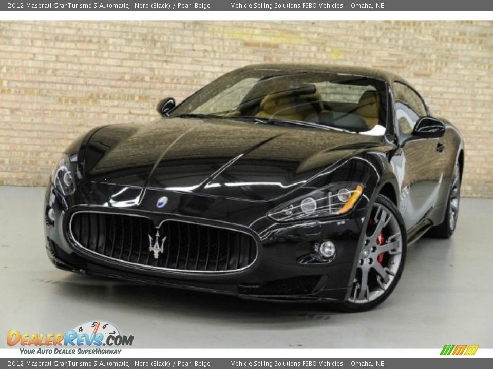 2012 Maserati GranTurismo S Automatic Nero (Black) / Pearl Beige Photo #1