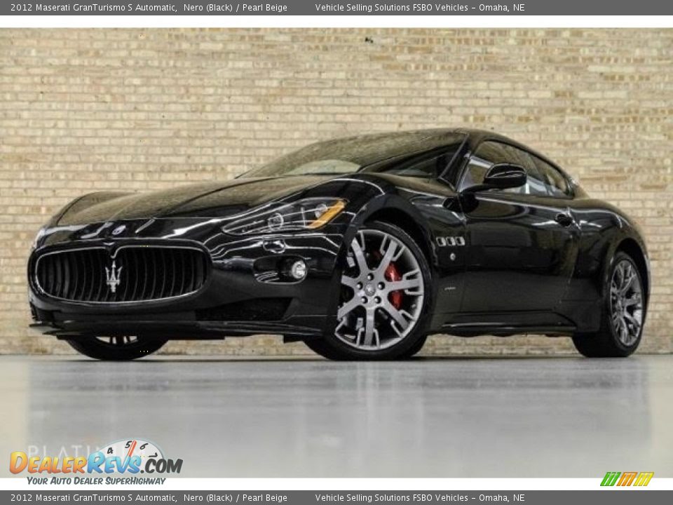 2012 Maserati GranTurismo S Automatic Nero (Black) / Pearl Beige Photo #2