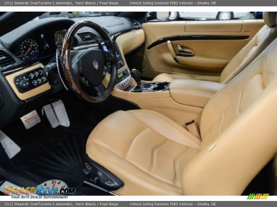 Pearl Beige Interior - 2012 Maserati GranTurismo S Automatic Photo #6
