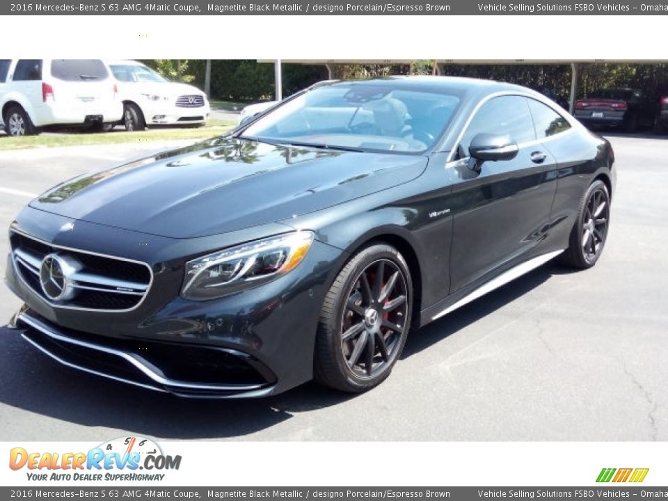 2016 Mercedes-Benz S 63 AMG 4Matic Coupe Magnetite Black Metallic / designo Porcelain/Espresso Brown Photo #1