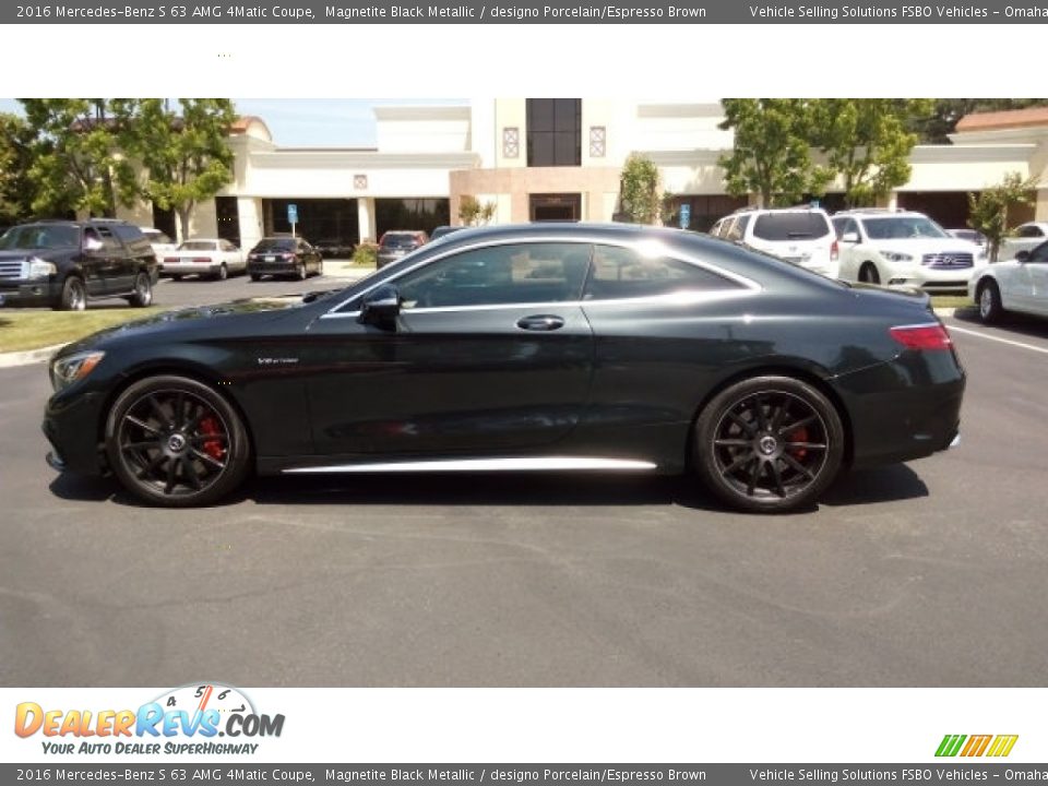 2016 Mercedes-Benz S 63 AMG 4Matic Coupe Magnetite Black Metallic / designo Porcelain/Espresso Brown Photo #2