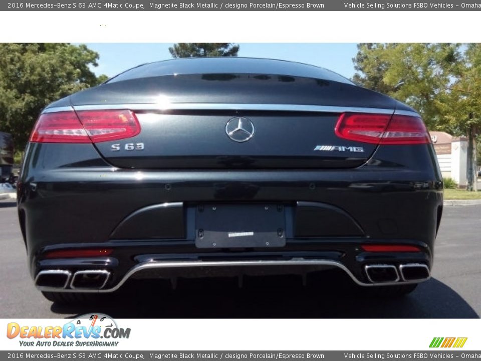 2016 Mercedes-Benz S 63 AMG 4Matic Coupe Magnetite Black Metallic / designo Porcelain/Espresso Brown Photo #4