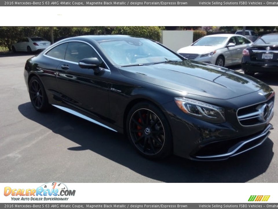 2016 Mercedes-Benz S 63 AMG 4Matic Coupe Magnetite Black Metallic / designo Porcelain/Espresso Brown Photo #7